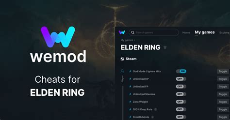 Elden Ring Cheats Trainers For Pc Wemod