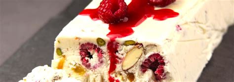 Recette Bûche De Nougat Glacé Et Son Coulis De Fruits Rouges Recette