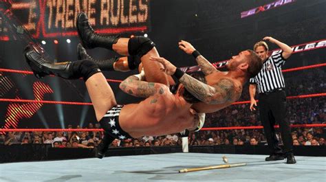 Randy Orton Vs Cm Punk Last Man Standing Match Wwe