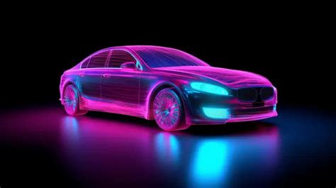 Blue And Pink 3d Car Car Blue 3d Car Png Transparent Image And