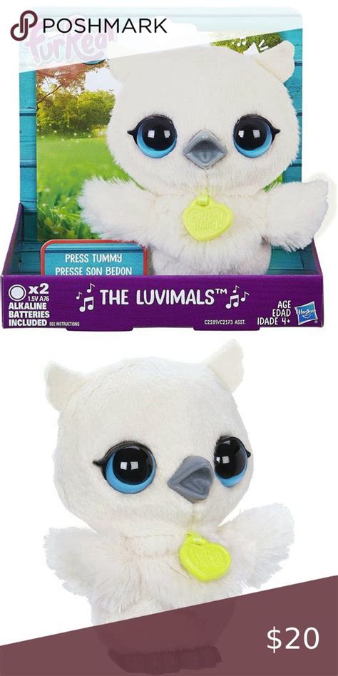 Furreal The Luvimals Baby Singing Grand Plush Animal White Black Eyes