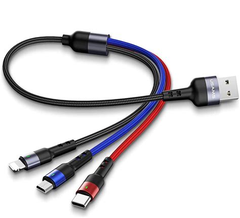 Fasgear Câble USB C vers micro USB 30 cm en nylon tressé de type C