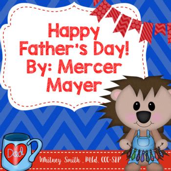 Happy Fathers Day Little Critter Book Companion By Whitneyslp Tpt