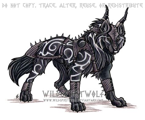 Tribal Armored Wolf Commission By Wildspiritwolf On Deviantart