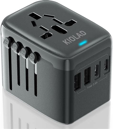 SAUNORCH Adaptador Enchufe De Viaje Internacional Con Tipo C Y 4 USB