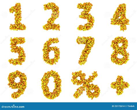 Numbers and math symbols stock illustration. Illustration of font ...