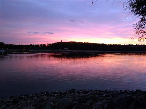 Free Picture Dawn Lake Danube River Water Sunset Landscape Dusk