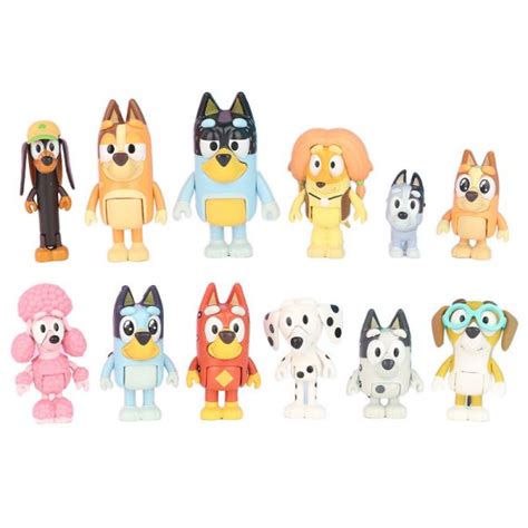 Bluey family and Friends model toy 12 Figures 1.9-3.1inch - SVUNCUNG ...