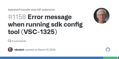 Error Message When Running Sdk Config Tool Vsc 1325 · Issue 1158