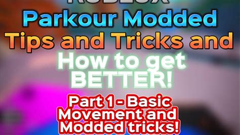 ROBLOX Parkour Modded Tips And Tricks YouTube