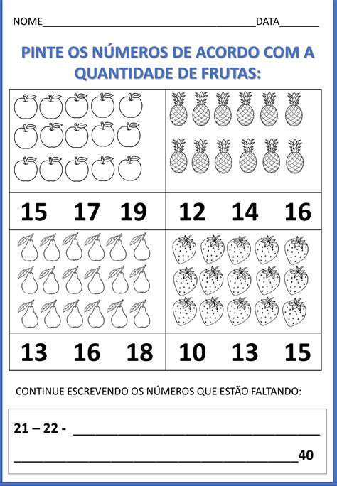 Numero E Quantidade 1 Ano - Atividade De Matemática 1 Ano Números E Quantidades Pdf - FDPLEARN