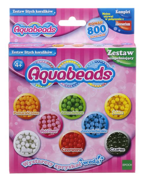 Zestaw litych koralików Aquabeads zestaw uzupełniający koraliki do