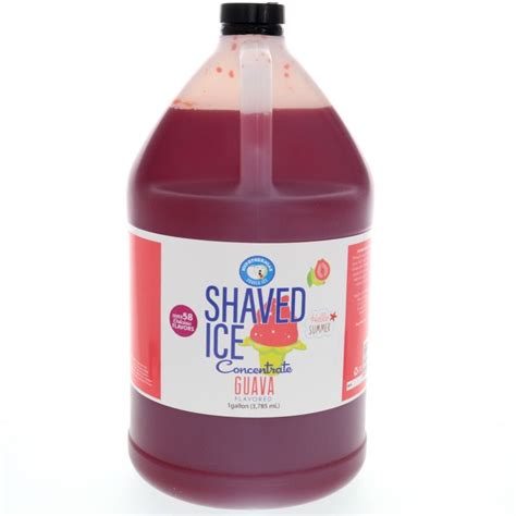 Guava Shaved Ice Or Snow Cone Flavor Syrup Concentrate