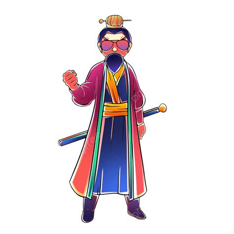 Liu Bei Three Kingdoms National Tide Guofeng Png Transparent Image