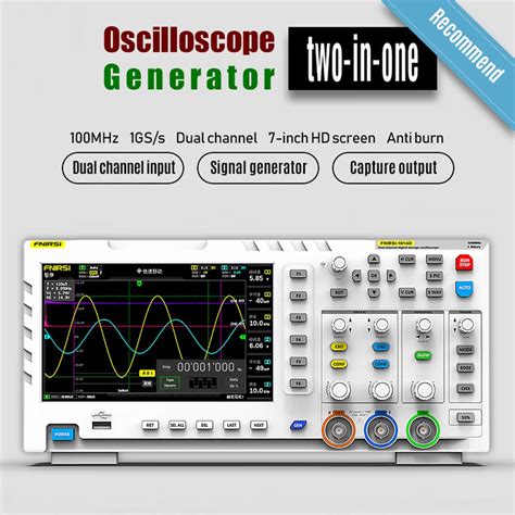 D Digital Oscilloscope In Dual Channel Input Signal Generator