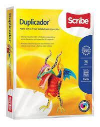 Papel Bond Scribe Duplicador Carta C Hojas Sgloffice