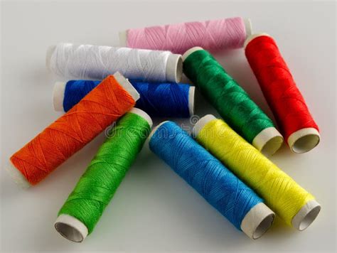 Sewing Thread Vibrant Colors Stock Photo - Image of rainbow, cotton: 200563804