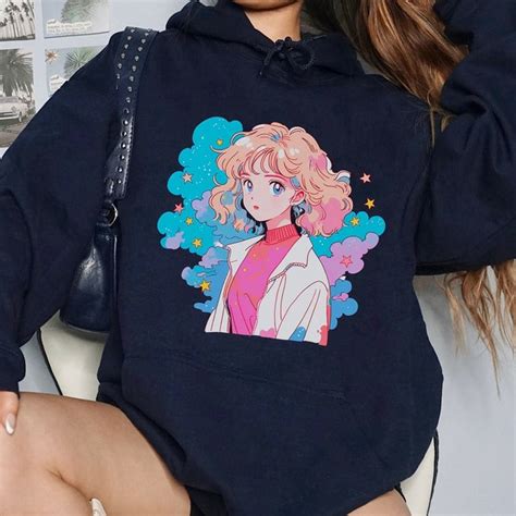 Aesthetic Hoodie Anime - Etsy