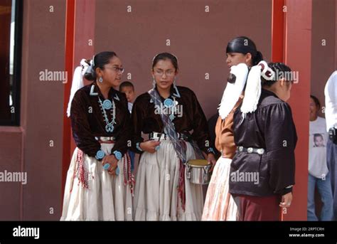 Navajo Participants In Dedication Ceremonies At The Newly Opened Baca