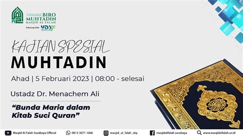 BUNDA MARIA DALAM KITAB SUCI AL QUR AN KAJIAN MUHTADIN Ust