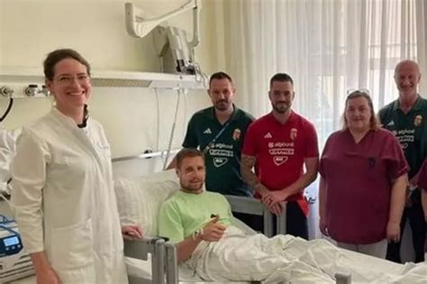 Hungary Star Barnabas Varga Pictured In Hospital After Horror Collision