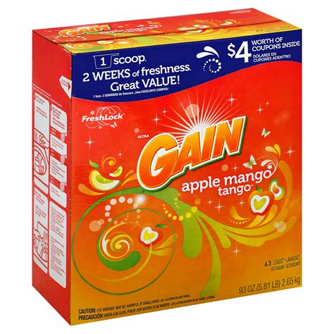 Gain Apple Mango Tango Powder Laundry Detergent Loads Shop