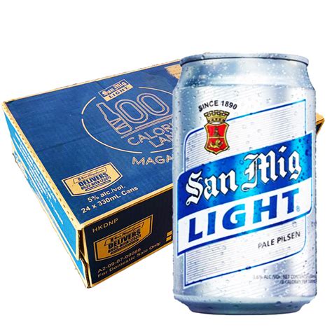 Buy San Mig Light 330 Ml Can Case Of 24 Price Offers Delivery