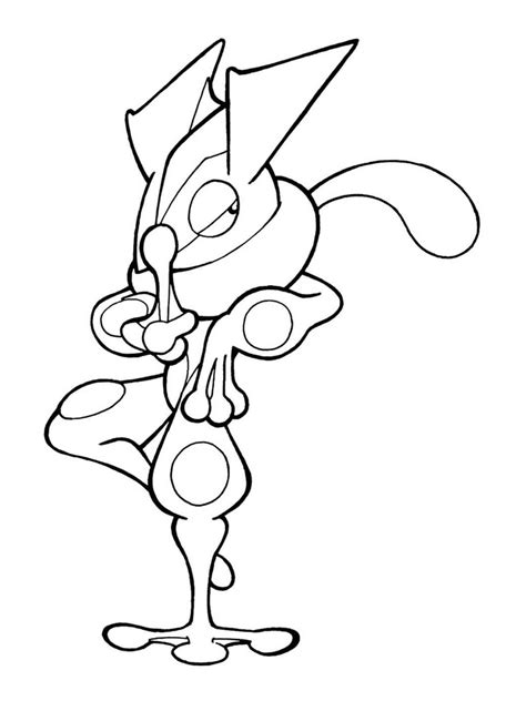 Pokemon Greninja Coloring Pages Free Printable