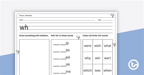 Digraph Wh Worksheets For Kids Online Splashlearn Worksheets Library