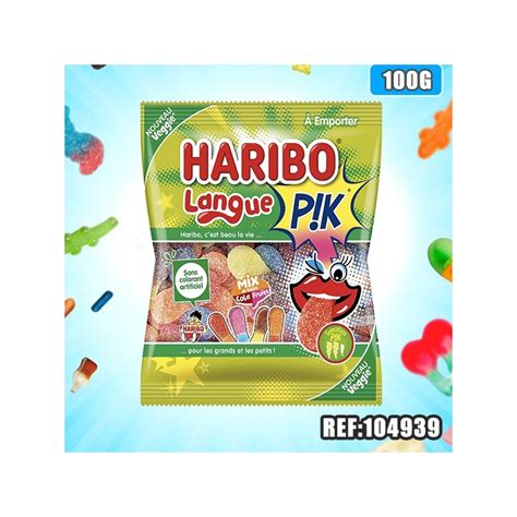 HARIBO sachet LANGUE PIK 100G Récréafun