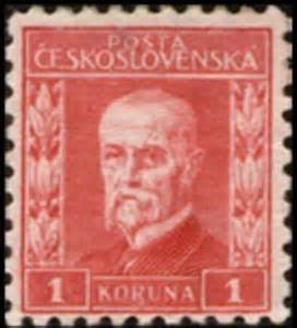 Stamp Tom Garrigue Masaryk President Czechoslovakia