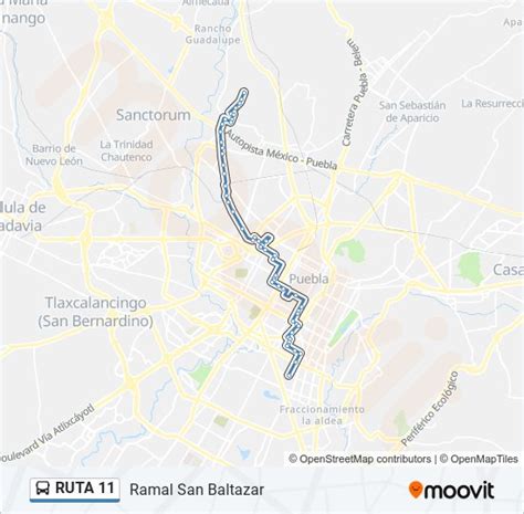 Ruta 11 Horarios Paradas Y Mapas Ramal San Baltazar Actualizado