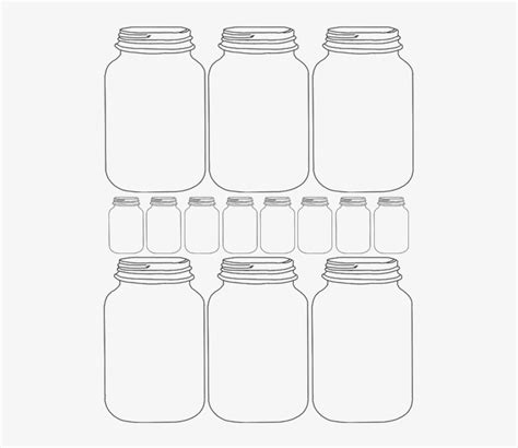 Printable Mason Jar Template