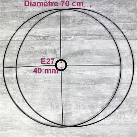 Grand Set D Ossature Noir Diam Cm Pour Suspension Ou Abat Jour