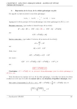 Réaction chimique rédox Rappels et étude thermodynamique générale