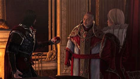 Assassin S Creed Brotherhood Cesare Kills Rodrigo Borgia Youtube