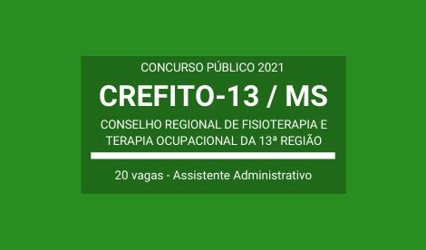 Saiu O Edital Do Concurso Do Crefito Ms Vagas Para