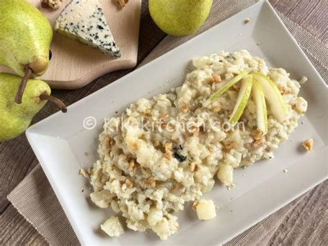 Risotto Pere E Gorgonzola Con Noci Tritate Kikakitchen