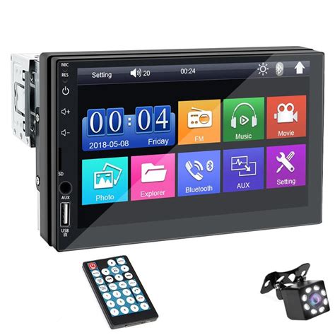 Cheap Hippcron Car Radio MP5 Player 1 Din Bluetooth HD 7 Touch Screen