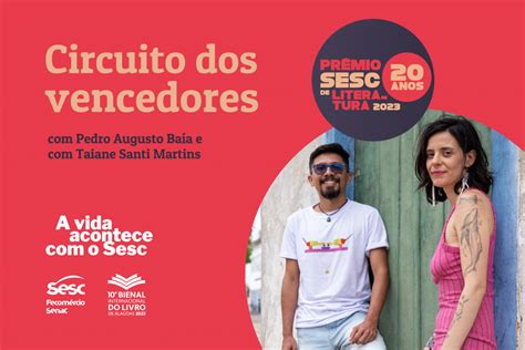 Sesc Al Vencedores Do Pr Mio Sesc De Literatura V O Participar De