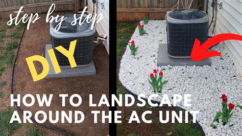 DIY Landscaping Around The AC Unit Step By Step YouTube