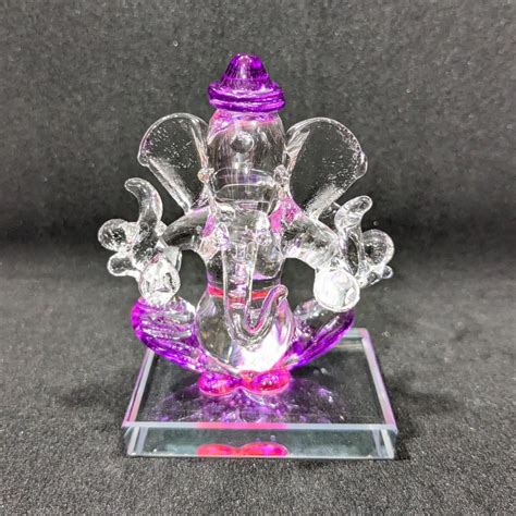 Glass Ganesha Idol For Car Dashboard At Rs Piece Car Idols In