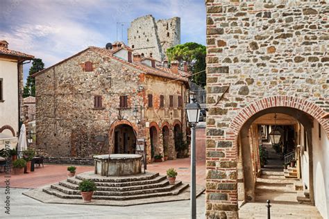 Civitella In Val Di Chiana Arezzo Tuscany Italy The Square Of The