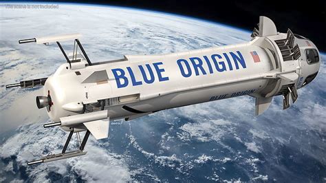 Blue Origin New Shepard Rocket Booster With Crew Capsule 3D Model