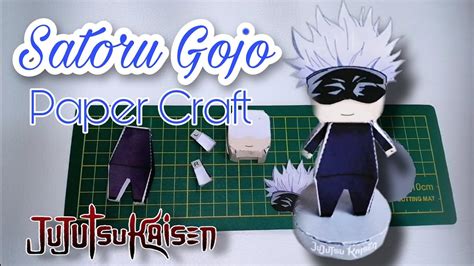 Diy Satoru Gojo Papercraft Jujutsukaisen Anime Jujutsukaisen