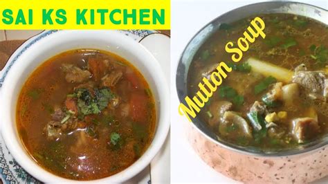 Mutton Soup Attukal Soup Recipe In Tamil Saikskitchen Youtube