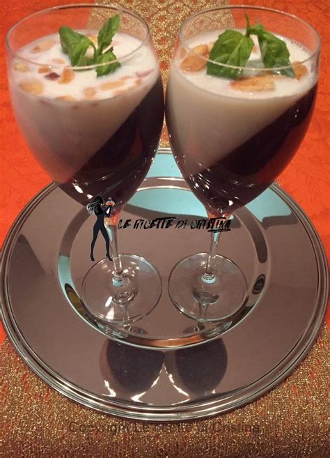 Ricetta Del Gel Di Vino Rosso Alle Mandorle Con Panna Cotta Al Basilico