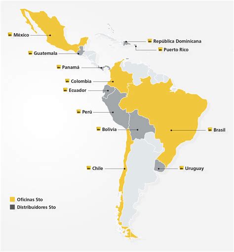 mapa latam Sto México