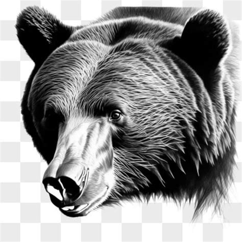 Download Detailed Bear Head Drawing Sketches Online - Creative Fabrica