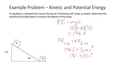 Example Of Potential Energy Problem